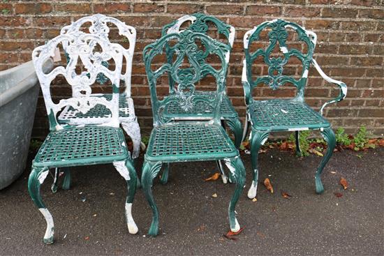 5 garden chairs